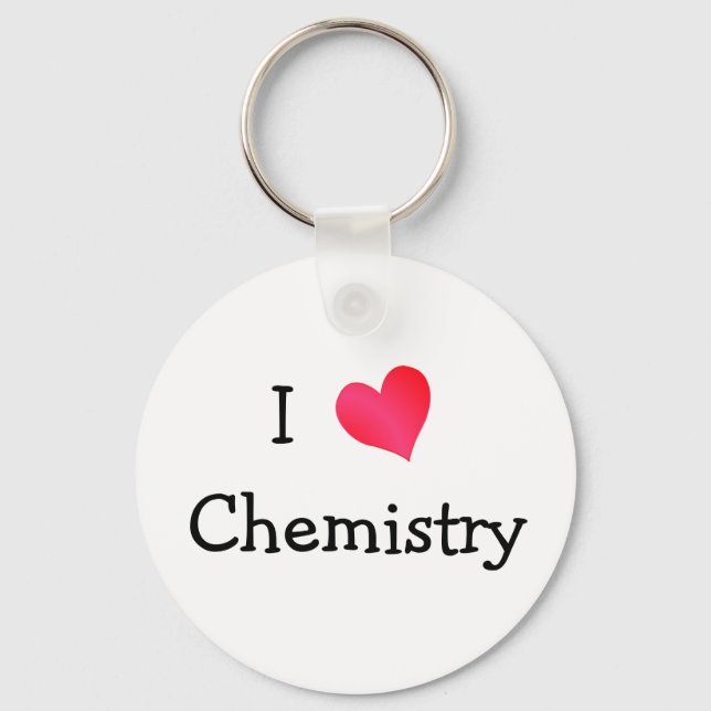 I Love Chemistry Keychain (Front)
