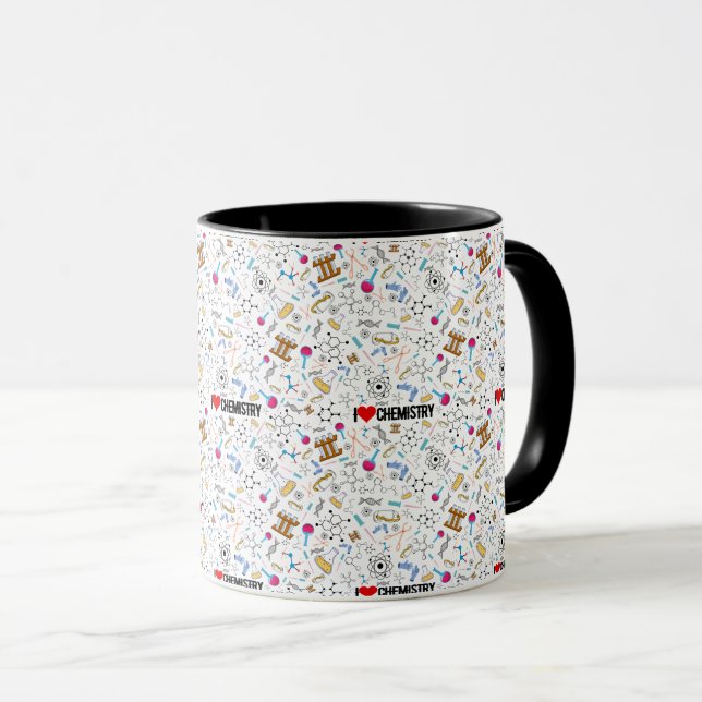 I Love Chemistry Science Mug (Front Right)