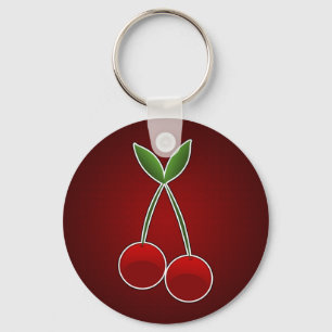 I Love Cherries Keychain