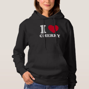 I Love Cherry I Heart Cherry Fruit Berry Costume Hoodie