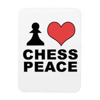 I love Chess Peace fridge magnet