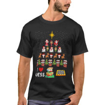 I Love Chess - T-Shirt d'échecs de Noël