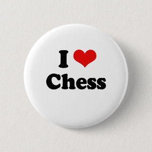 I Love Chess Tshirt 2 Inch Round Button