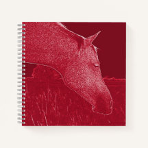 I Love Chevaux Equestre Ami Carnet Bourgogne