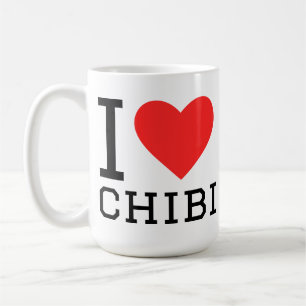 I love chibi square sticker coffee mug
