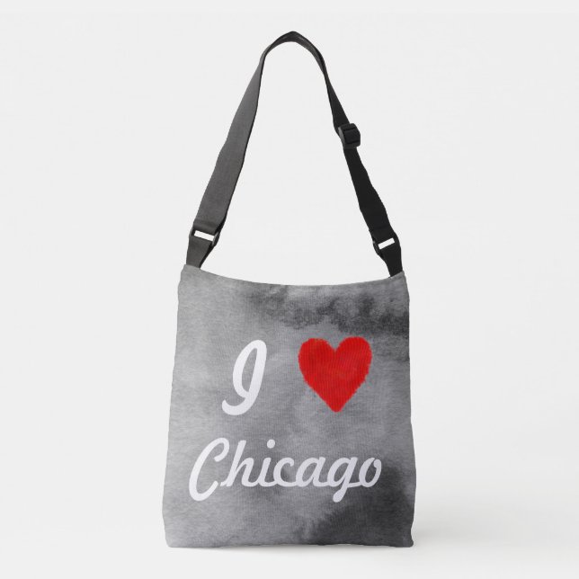 I Love Chicago Crossbody Bag (Front)