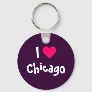 I Love Chicago Keychain