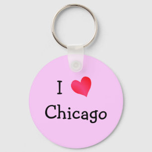 I Love Chicago Keychain