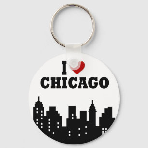 I Love Chicago Keychain