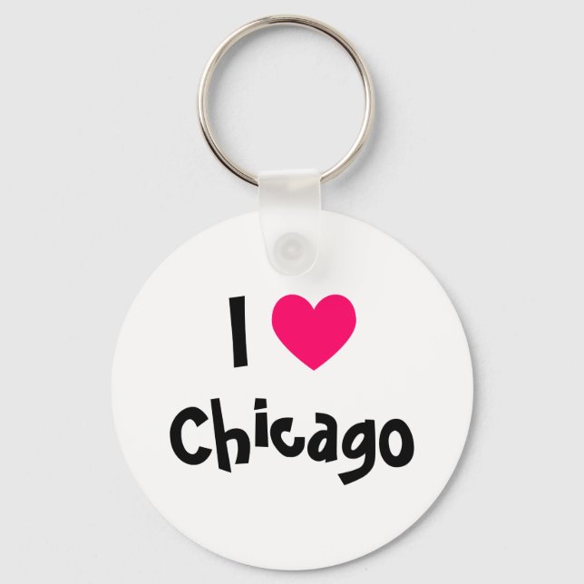 I Love Chicago Keychain (Front)
