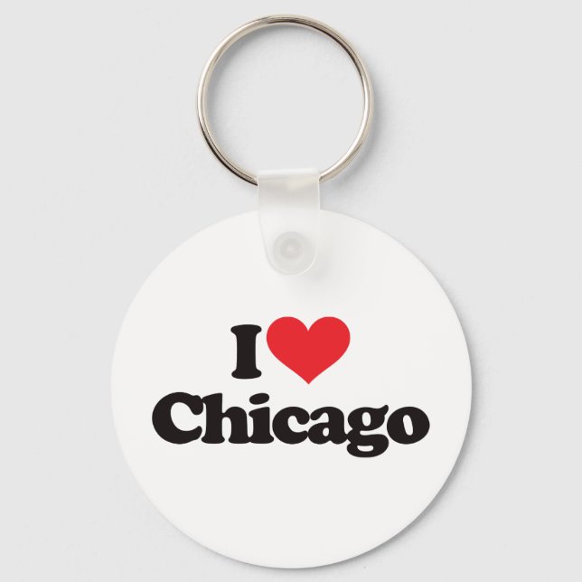 I Love Chicago Keychain (Front)