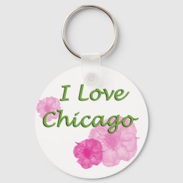 I love Chicago Keychain (Front)