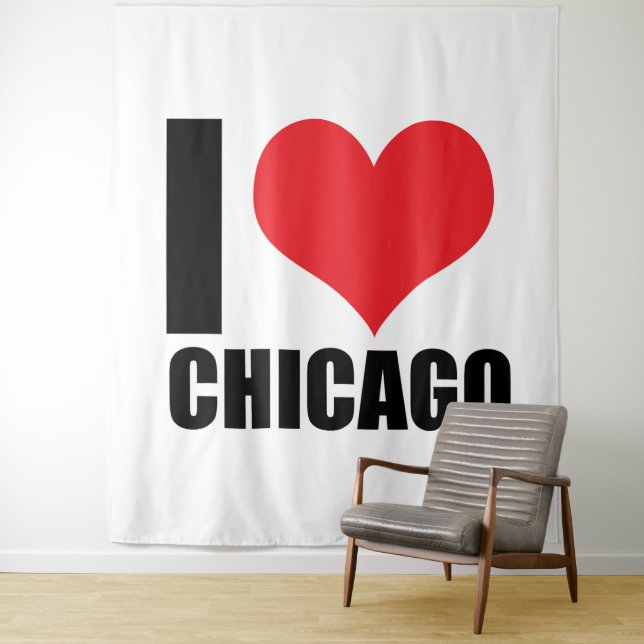 I love Chicago Tapestry (In Situ)