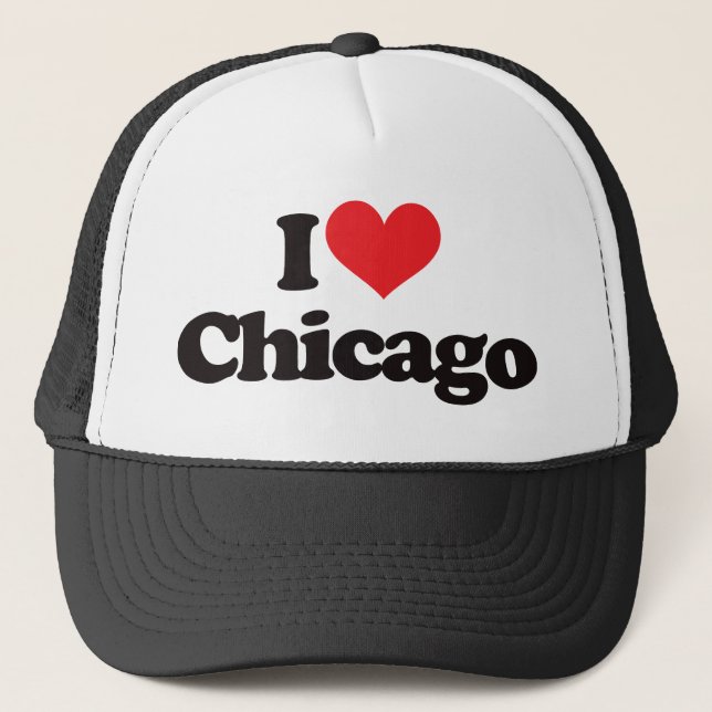 I Love Chicago Trucker Hat (Front)