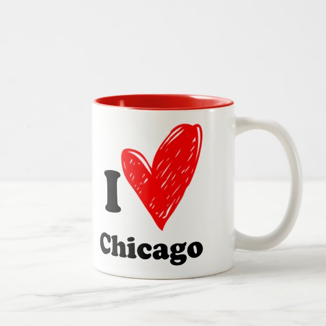 I love Chicago Two-Tone Coffee Mug (Right)