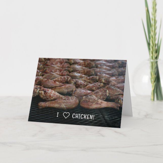 I Love Chicken! Card (Front)