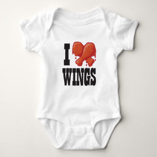 I Love Chicken Wings Baby Bodysuit