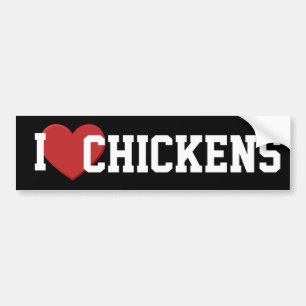 I love chickens Bumper Sticker