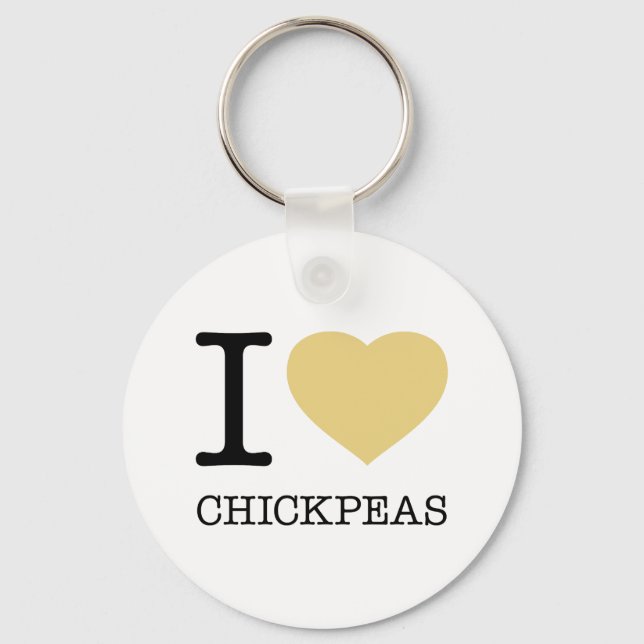 I LOVE CHICKPEAS KEYCHAIN (Front)