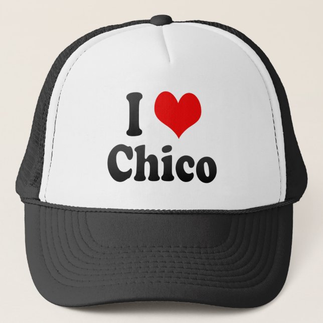 I Love Chico, United States Trucker Hat (Front)