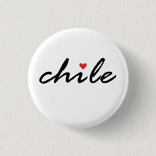 I love Chile 1 Inch Round Button