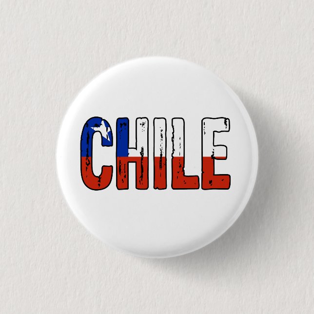 I love Chile 1 Inch Round Button (Front)