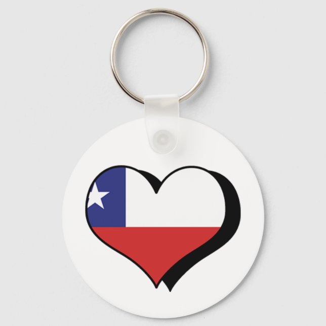I Love Chile Keychain (Front)