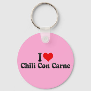 I Love Chili Con Carne Keychain