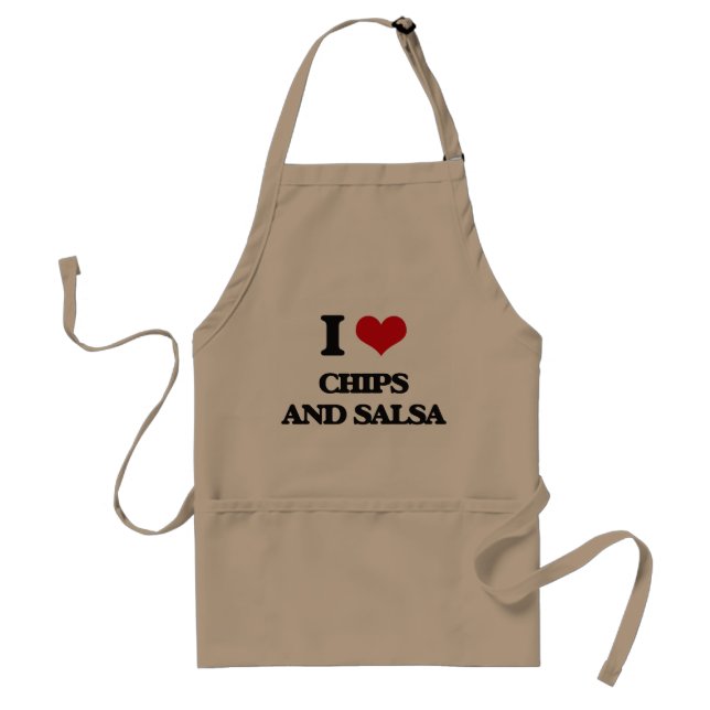 I love Chips And Salsa Standard Apron (Front)