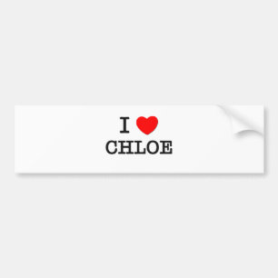 I Love Chloe Bumper Sticker