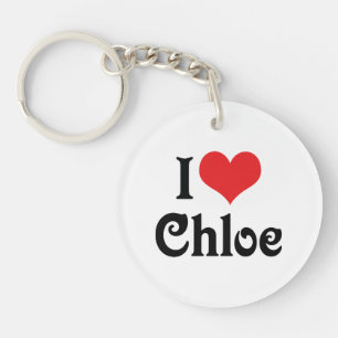 I Love Chloe Keychain