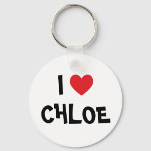 I Love Chloe Keychain