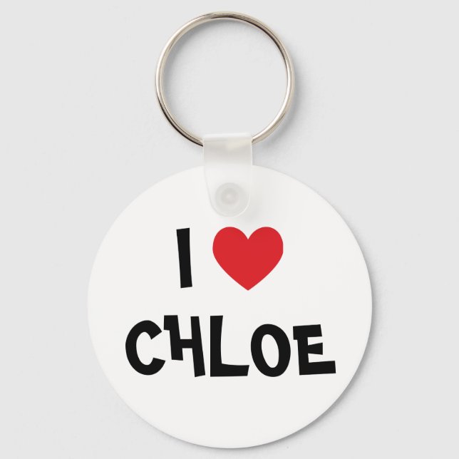 I Love Chloe Keychain (Front)