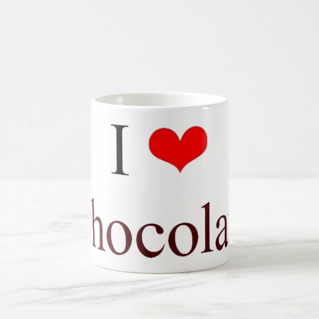 I love chocolate coffee mug (Center)