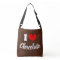 I love chocolate cute shoulder tote bag accessory