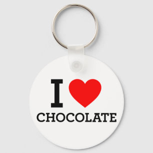 I Love Chocolate Keychain