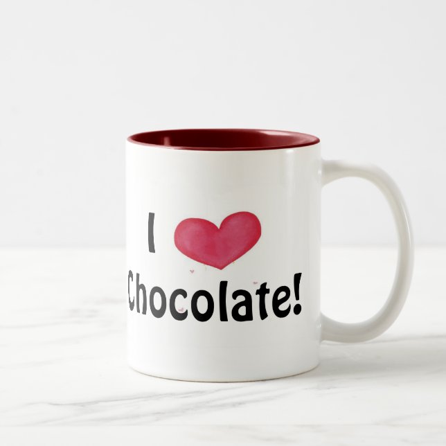 I love chocolate mug (Right)