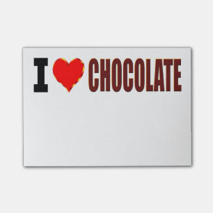 I Love Chocolate Post-it Notes