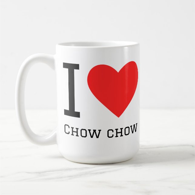 I love chow chow coffee mug (Left)
