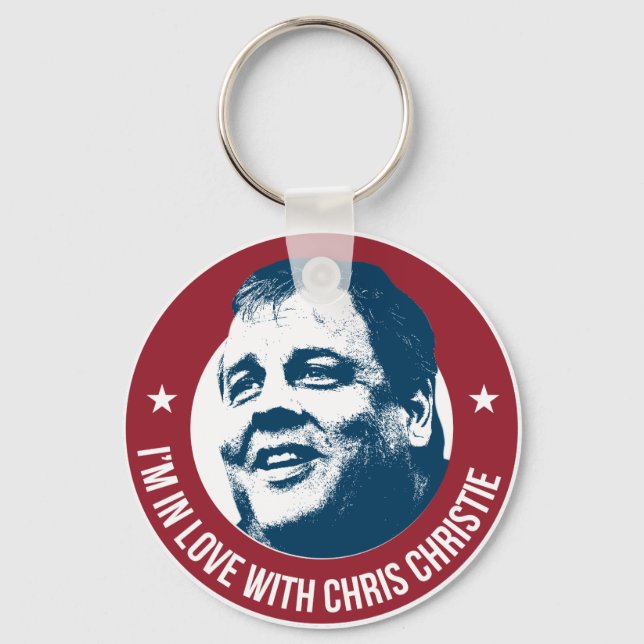 I love Chris Christie Keychain (Front)