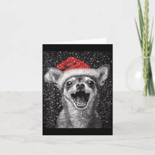 I Love Christmas Chihuahua Card
