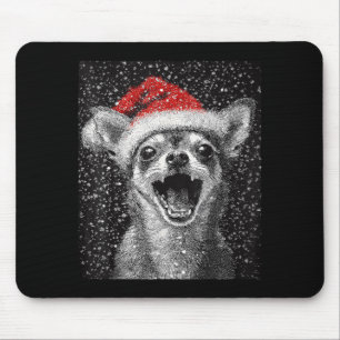 I Love Christmas Chihuahua  Mouse Pad