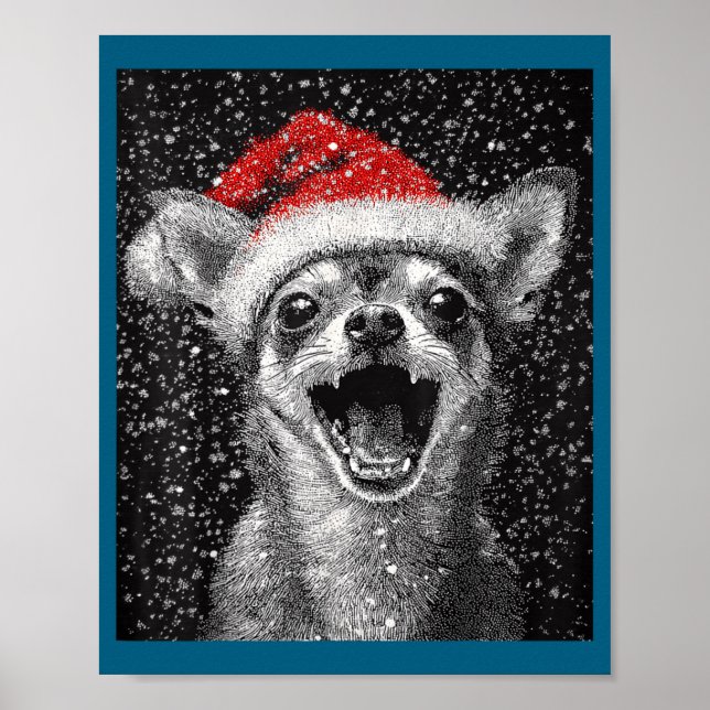 I Love Christmas Chihuahua  Poster (Front)