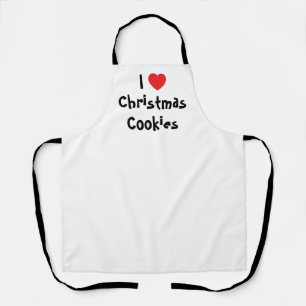 I Love Christmas Cookies Apron