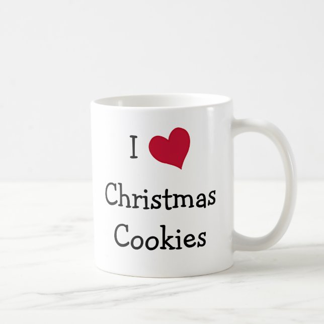 I Love Christmas Cookies Coffee Mug (Right)