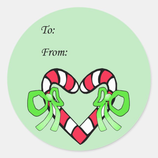 I Love Christmas Gift Stickers (Front)
