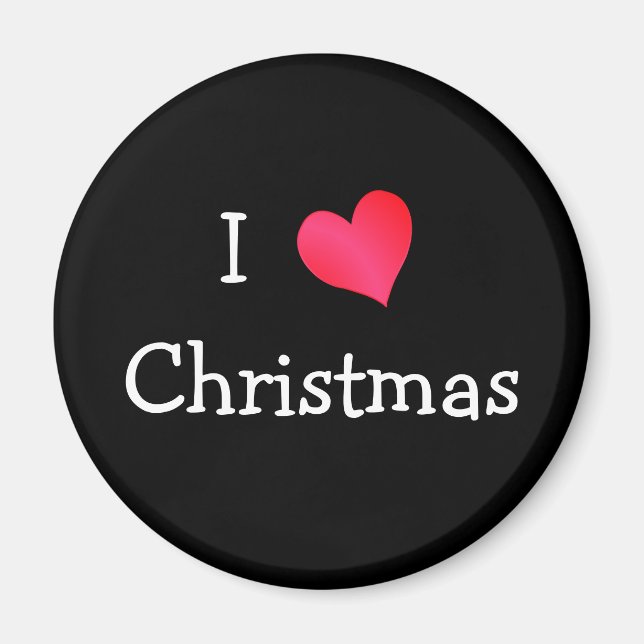 I Love Christmas Magnet (Front)