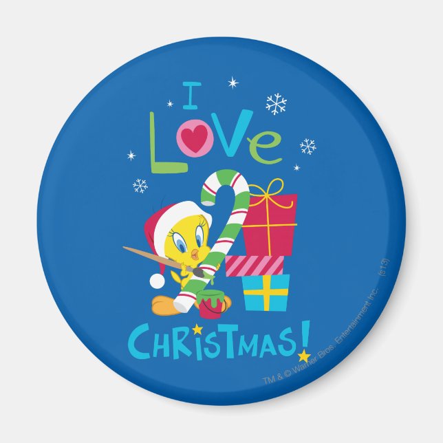 I Love Christmas - TWEETY™ Magnet (Front)