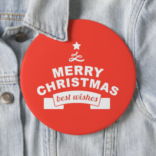 I love Christmas with compassion 6 Inch Round Button