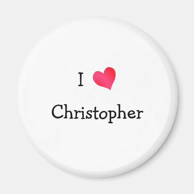 I Love Christopher Magnet (Front)